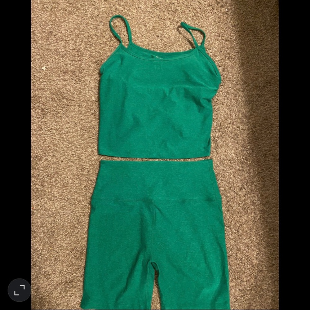 NWOT Beyond Yoga Spacedye Tank and Short Set 1X/XL